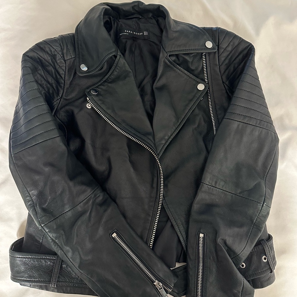 Zara leather jacket